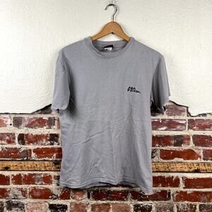 Vintage No Fear Shirt Size Medium Grey Short Sleeve You Can Run Faster Dog USA